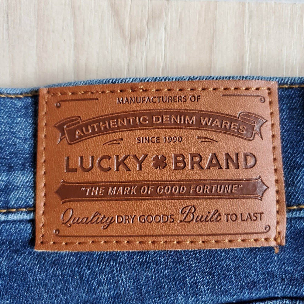 Lucky Brand Jeans Mens 40x30 Blue 223 Straight Leg Stretch Denim Pants Dark Wash - Picture 7 of 11